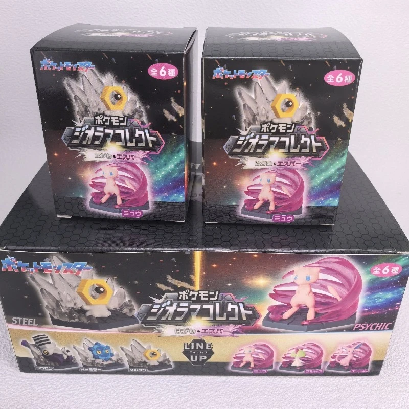 

Аниме Pokemon Mew Espeon Ralts Meltan Bronzor Revavroom Фигурка Battle Monster Steel Vs Superpower System Коллекция Детские подарки