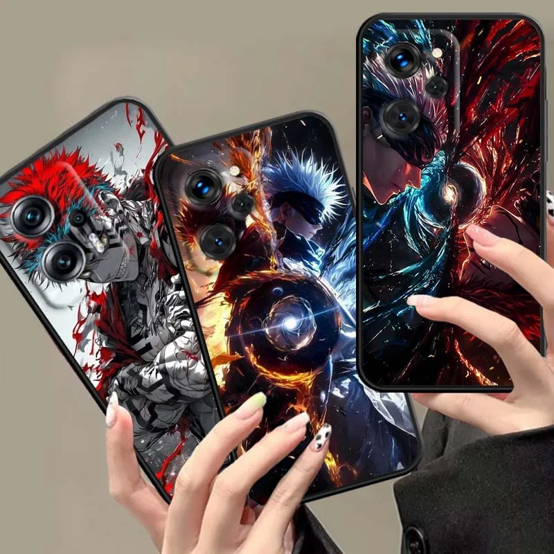 

Fashion Jujutsu Kaisen Cool For Xiaomi Mi Poco F3 F4 F5 F6 X3 X4 X5 X6 X7 M3 M4 M5s M5 M6 GT Pro 5G Black Cover Phone Case