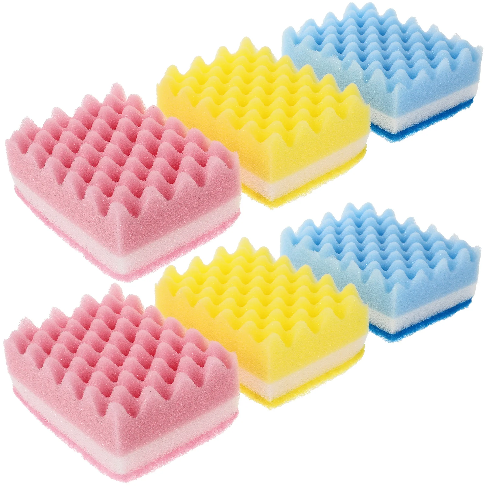 6pcs Heavy Duty Multi-Use Cleaning Sponges Non-Scratch Eraser Sponge Scrubbing Dish Sponges Use for Kitchens Bathroom Car