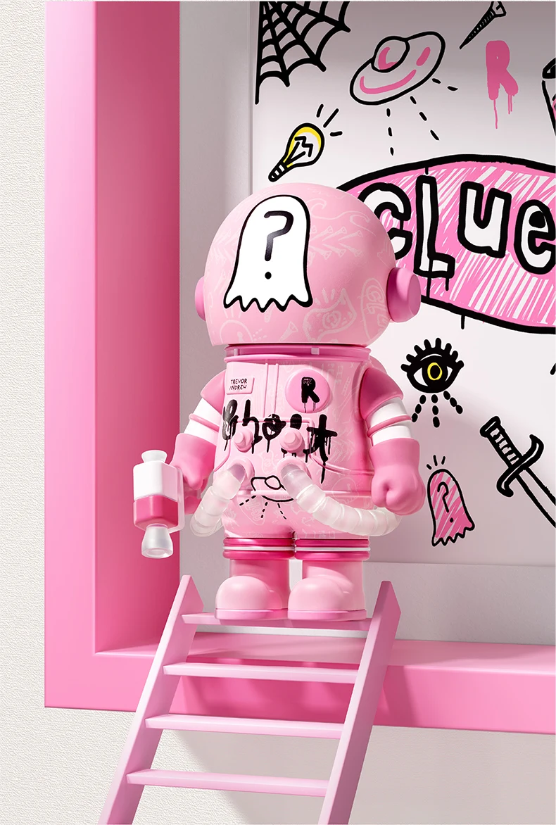 Officiële echte POPMART Mega Space Molly 100% Anniversary Series 4 Blind Box Doll Ornament Toy Verjaardag Verrassingsgeschenken