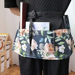 Half Waist Apron Polyester Waterproof And Stain Resistant With 3 Pockets Restaurant Cafe  Apron Waiter