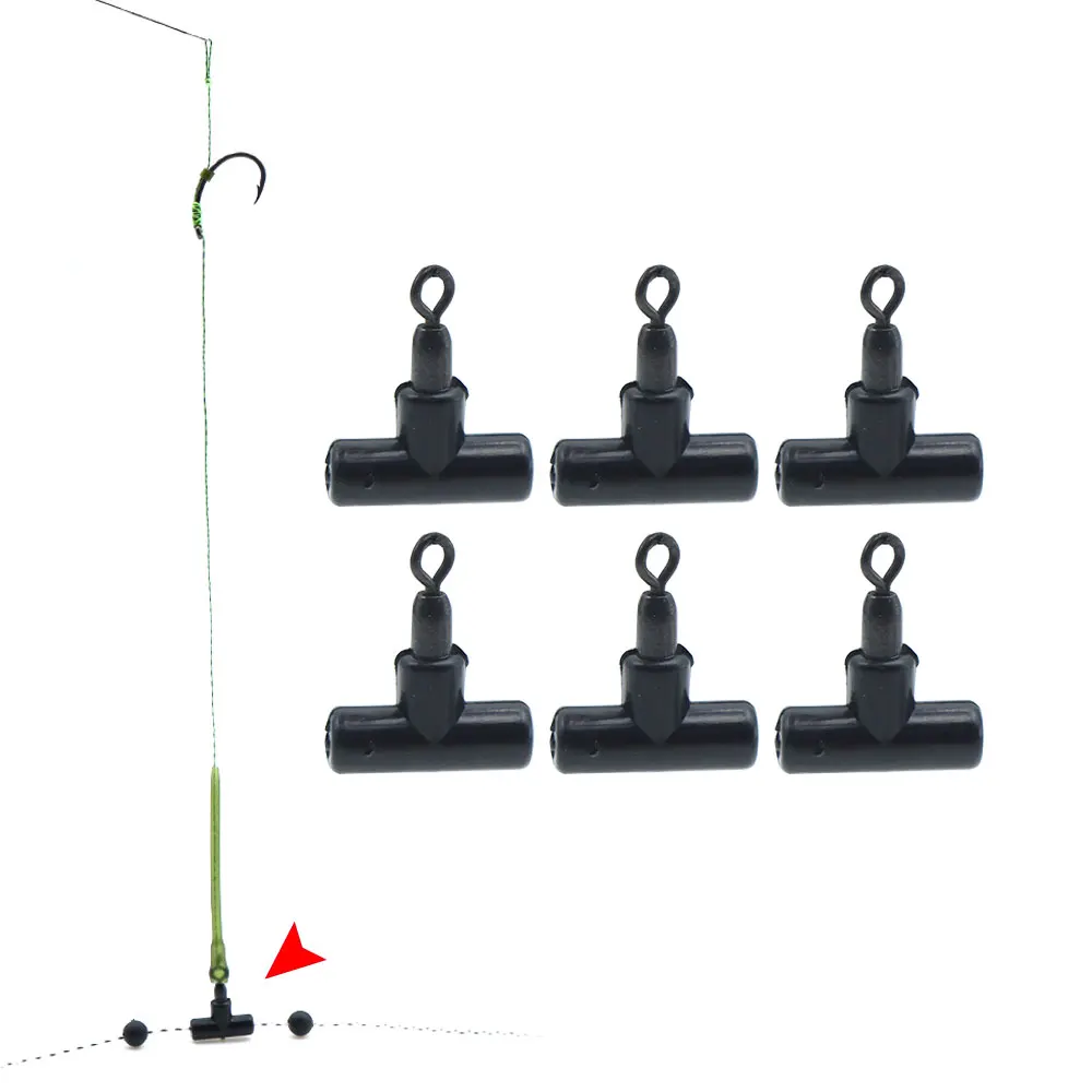 15PCS Fishing Accessories Slider Swivel Rig Beads Hair Carp Rig Ledger Tools with Rolling Swivels For Fishing Hook Line Tackles