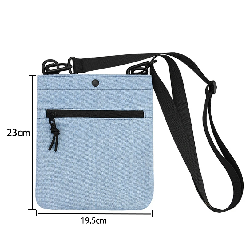 Denim Shoulder Bag Youthful Women Crossbody Tote Bag Simple Girls Handbags Messenger Bag Casual Jeans Matching Cell Phone Pouch