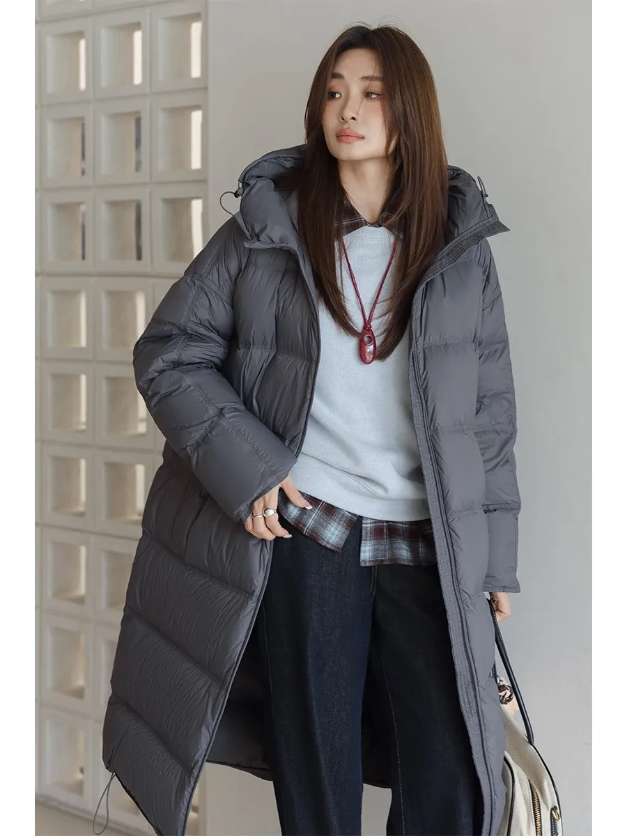 

Женская зимняя новая утепленная куртка-пуховик с капюшоном, корейский стиль, для города, ветрозащитная, на молнии, маленький размер, белая