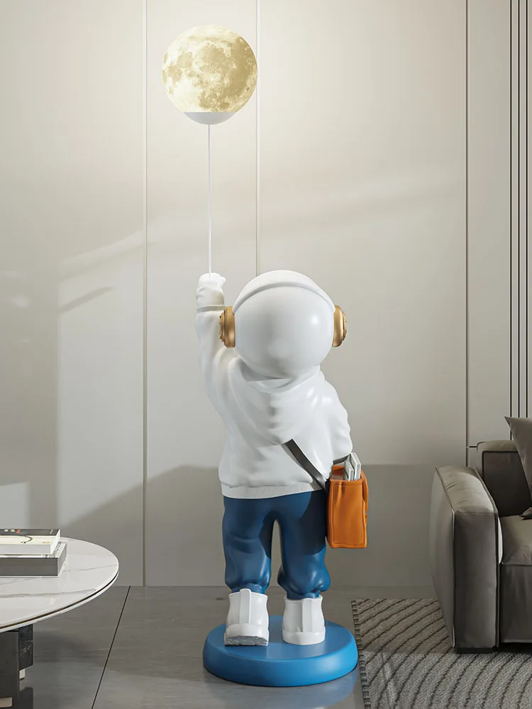 رائد الفضاء اكسسوارات الديكور المنزل في الأماكن المغلقة ، والأرقام الفاخرة الخفيفة ، تمثال ، والمنحوتات ، زوايا غرفة نوم ، ديكور الفن شنت الكلمة