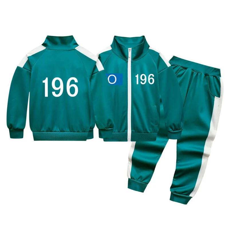 2025 الموسم الجديد رقم O/X 196 2 الحبار سيونغ جي هون تأثيري حلي بنين بنات التي شيرت ثلاثية الأبعاد ألعاب الطباعة البلوز للحزب C ★ ❤ ♡ ★