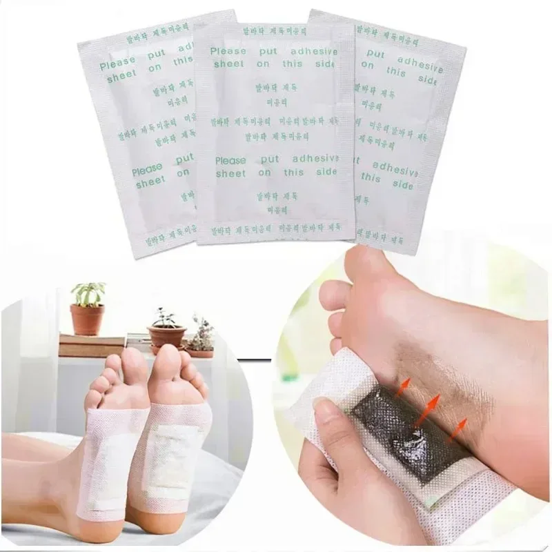 Tuhopeta Korea Kinoki Herbal Foot Pads Detox Leg Health Foot Spa Care Set for Comfortable Sleep And Moisture Control Sleep Well