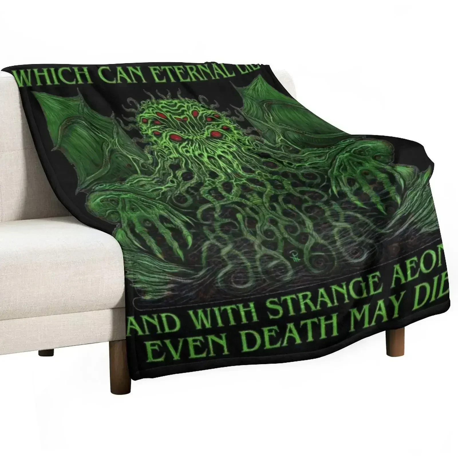 

Cthulhu Idol - Azhmodai 2018 Throw Blanket Polar warm winter christmas gifts Softest Blankets