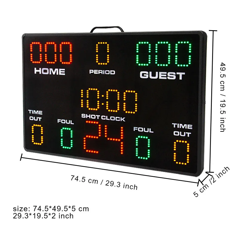 

CHEETIE CP43 Competitional Games Ultra Brightness Lamp Beads Portable Basketball Scoreboard