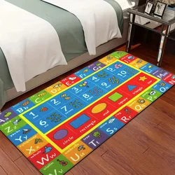 ABC-Cartoon Kids Playroom Alphabet Bathroom Mat Kids Room Bedroom Decoration Balcony Anti-Slip Doormat Living Room Welcome Rug