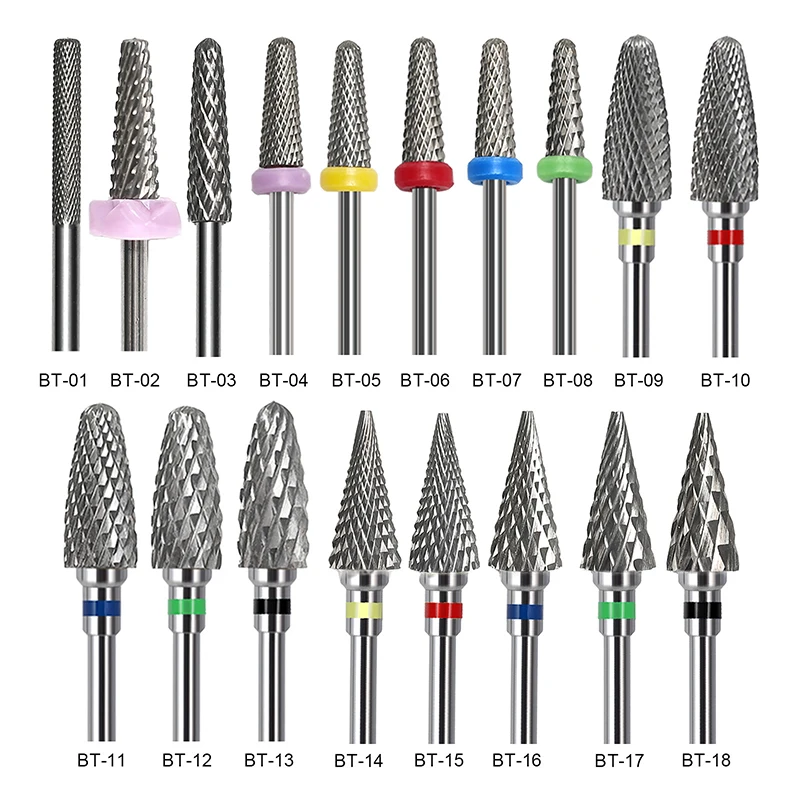 Tungsten Steel Nail Drill Bit Apparatus Nail Files Bits Electric Milling Cutter For Manicure Burr Drills Pedicure Tools