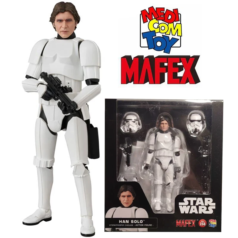 

100% оригинальная игрушка Medicom Mafex (No 258) Star Wars Star Wars: Episode IV A New Hope Han Solo Stormtrooper Stormtrooper Disguise