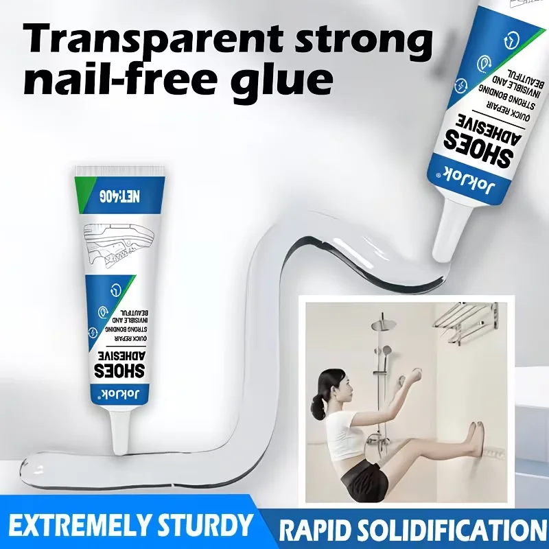 Strong Shoe Repair Glue, Shoe Repair Adhesive, Shoe Repair Glue - Quick-Drying Glue, Fast-Curing Bonding, Heat-Resistant