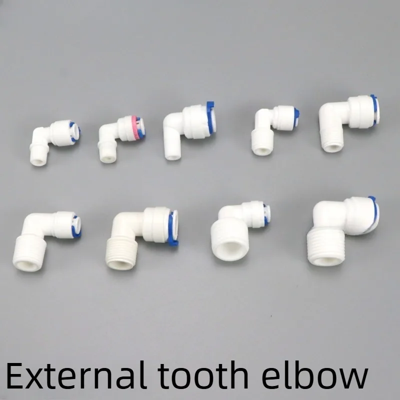 Water Filter Elbow Quick Connector Male Female Right Angle Fitting PE Tube Push-in Plug Elbow