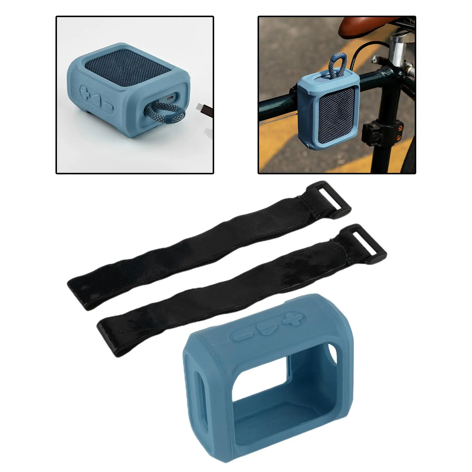 ​for JBL GO 3 Protect Case Strap Bracket Bicycle Speaker Protection Bracket Portable GO 3 Speaker Storage Shell Outdoor Stand