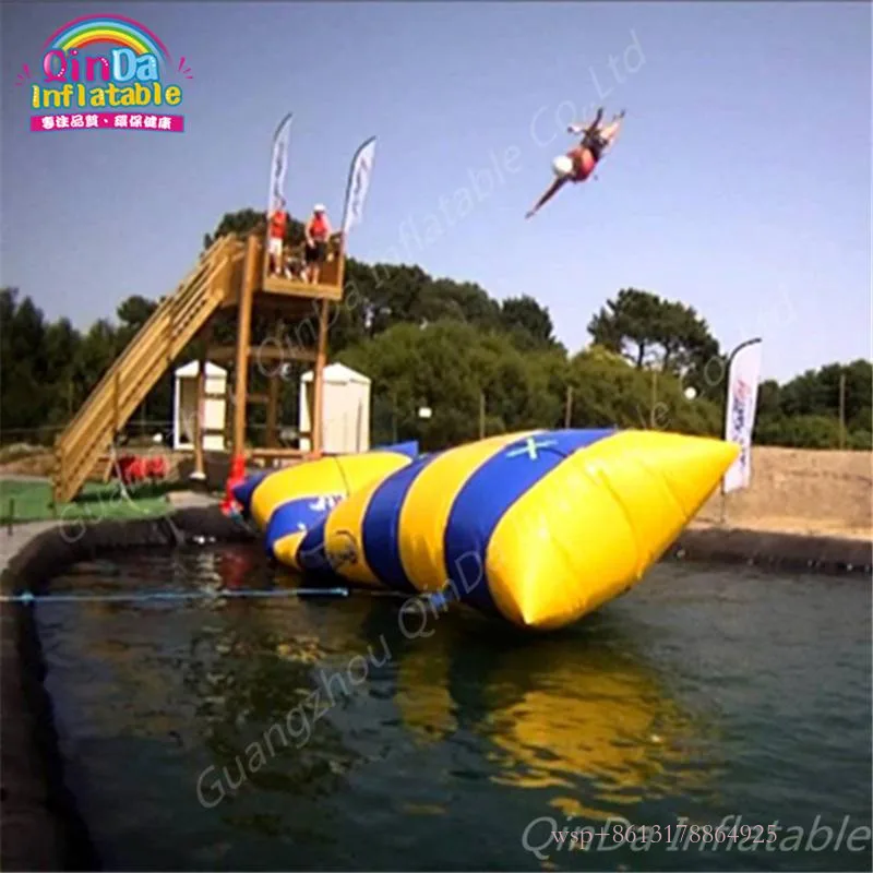 PVC 0.9Mm Inflatable Water Pillow Jumping Bag, Inflatable Blob Jumping Water Trampoline, Water Catapult Blob