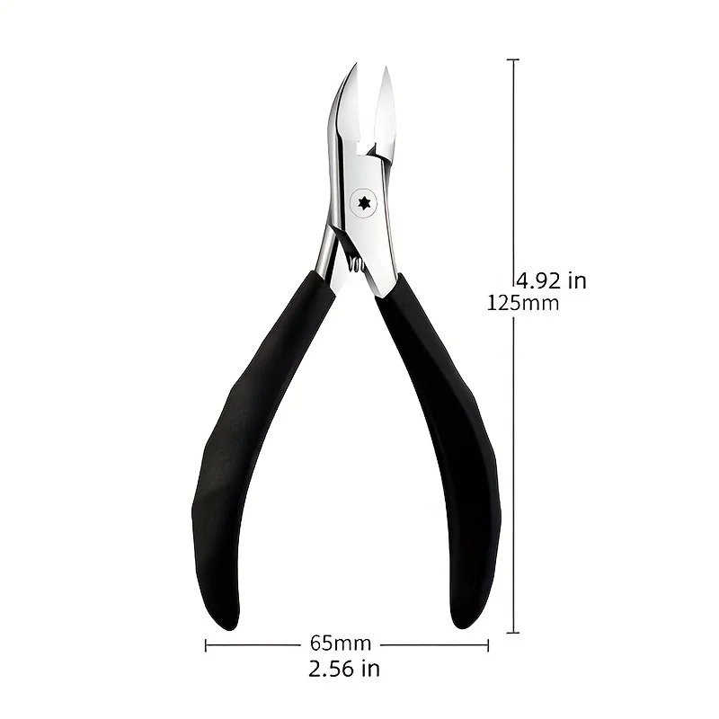Zehennagelknipser, Nagelschneider, professionelle Pediküre, Paronychie-Werkzeuge, Maniküre-Sets, Edelstahl, scharfe, gebogene Klinge, große Zange – Detail 4