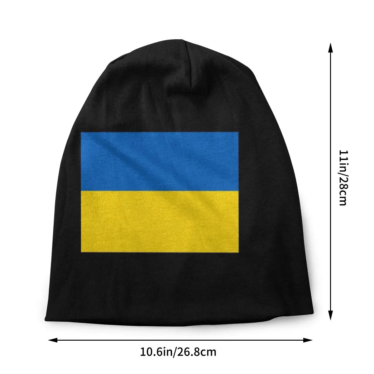 Ukraine Flag Ukrainian Flag Skullies Beanies Hats Casual Men Women Outdoor Caps Warm Dual-use Bonnet Knitting Hats