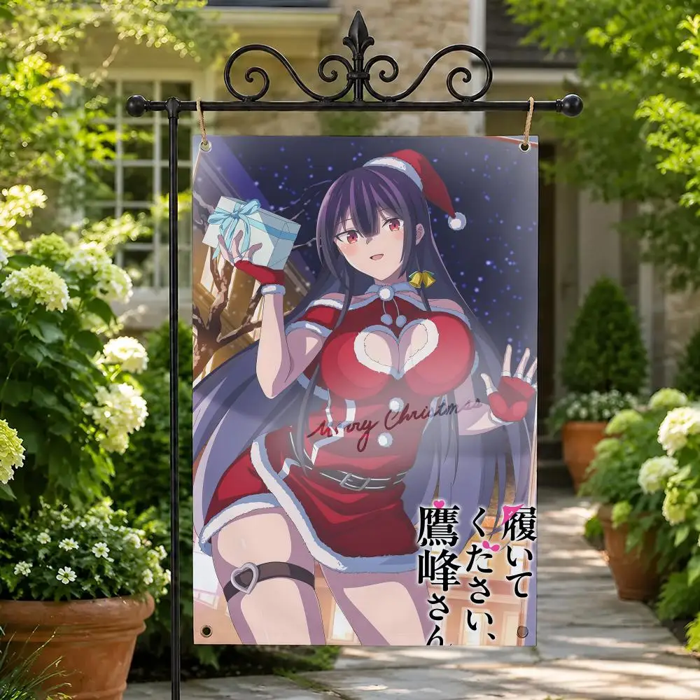 Please Put Them On, Takamine-san Flags Vertical Flag For Garden Party Living Room Home Wall Decor Bedroom Outdoor