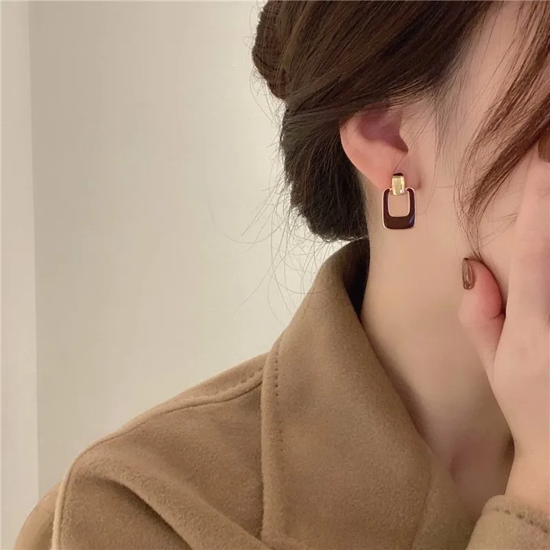 

S925 Silver Needle Autumn and Winter Stud Earrings For Women Temperament Retro Earring Halloween and Christmas Gifts