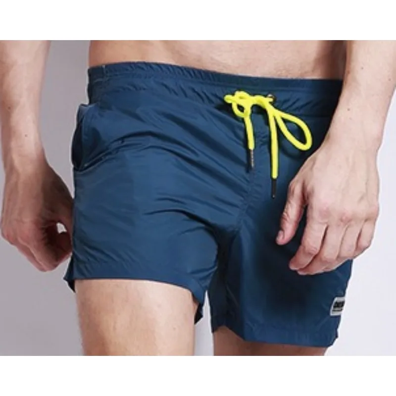 

Wholesale supply solid color men's casual shorts trendy summer shorts seaside swimming trunks G301