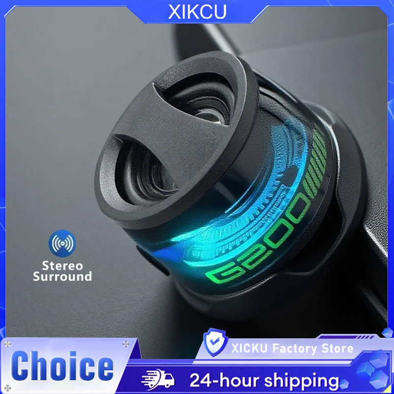 XIKCU Mini Portable Bluetooth Speaker G200 RGB Lighting Magnetic Speaker BT5.3 Small Sound Box 7 Hours Playback Phone Holder