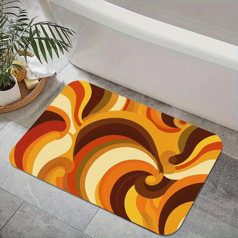 Tapete de Entrada com Estampa  - Printed Rug Abstract avaliação e preço