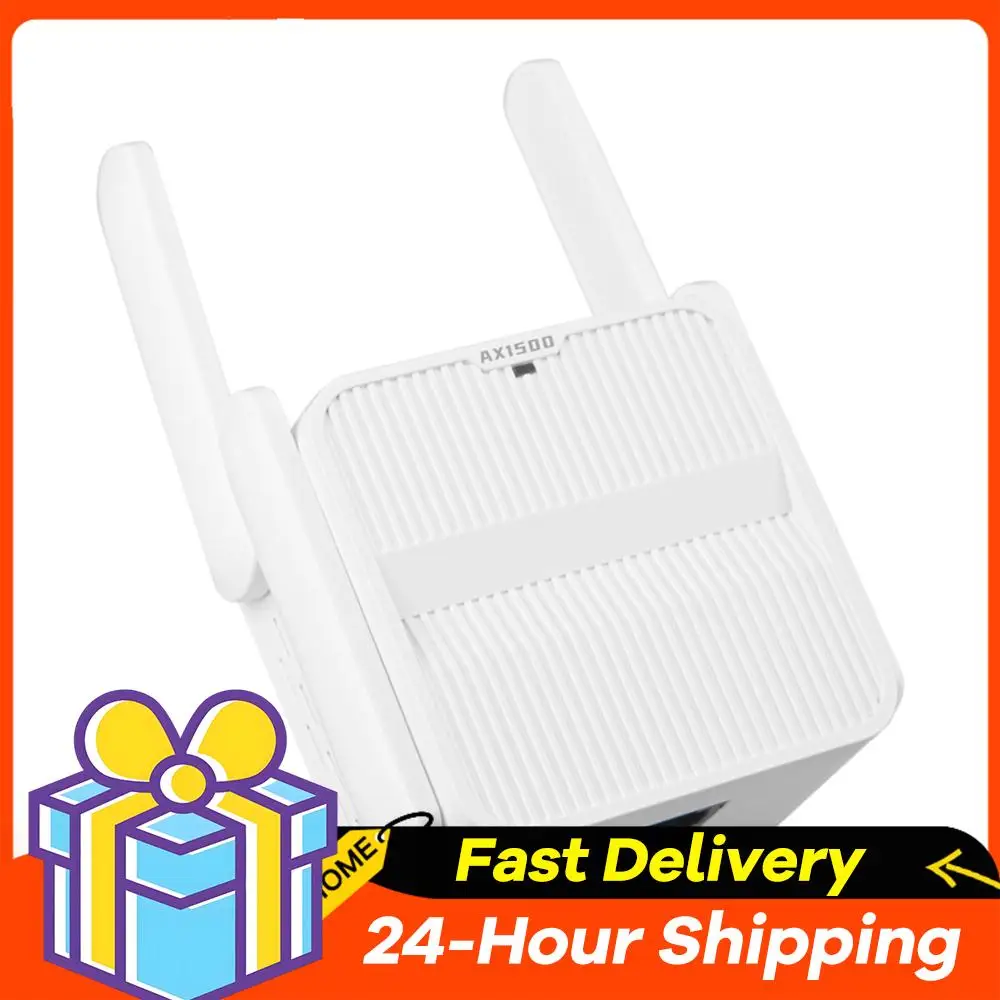 

WiFi 6 Repeater Extender 1500Mbps Wireless WiFi Extender with Ethernet Port WiFi 6 Amplifier 4*2dbi Antennas Long Range Amplifer