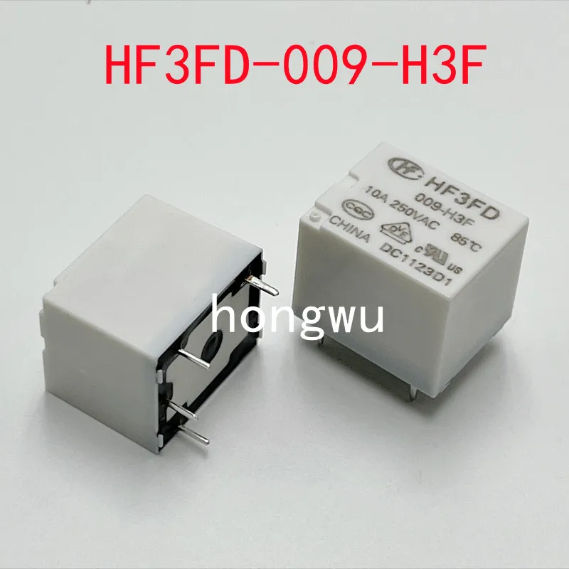 100% Original New 2PCS/ HF3FD-009-H3F  DC9V  relay  10A  4pins