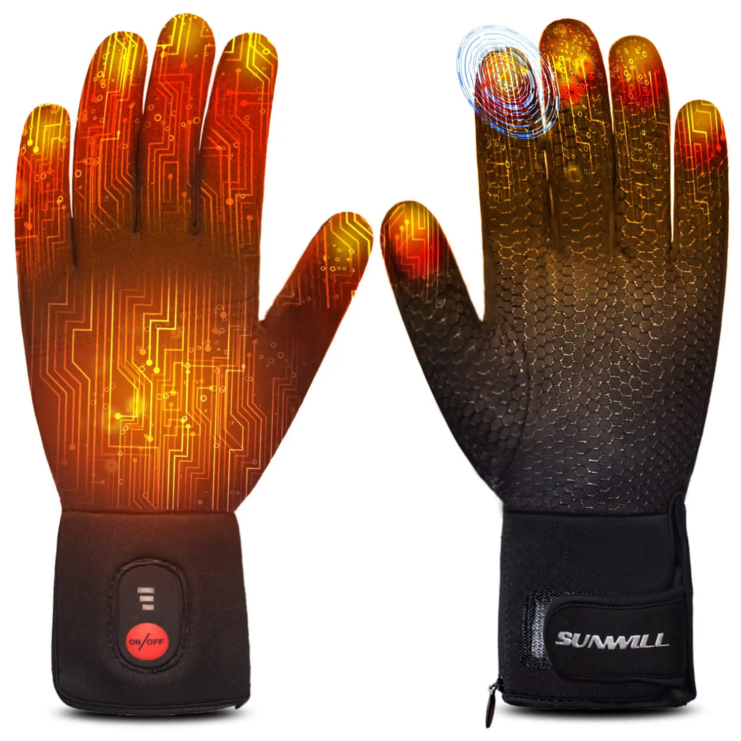 Rechargeable Electric Battery Heated Glove Liners for Men and Women, Riding, Ski, Snowboarding, Hiking, Cycling, Hunting