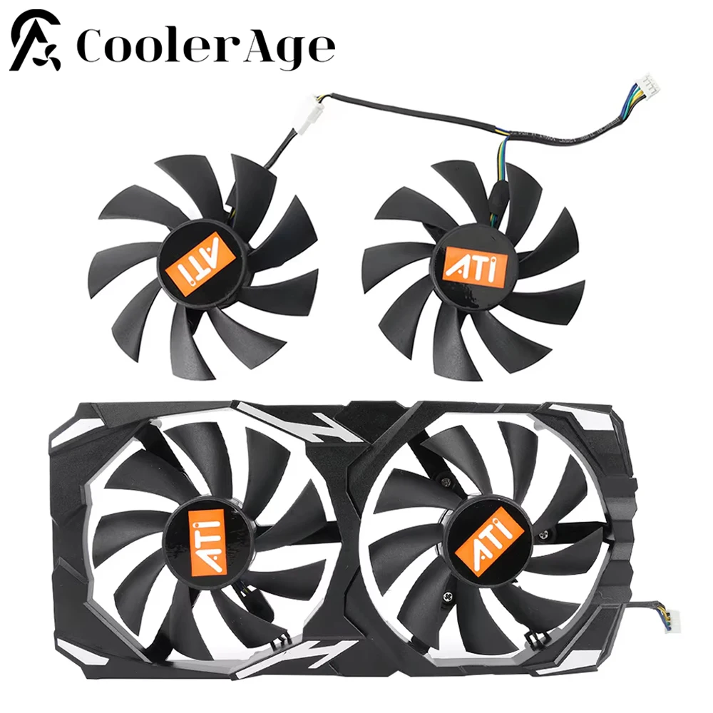 85MM XY-D09015B Video Card Fan Cooler for XBLY RX580 RX 580 8GB Graphics Card Replacement Fan