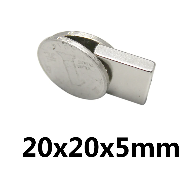 20x20x5mm Powerful Quadrate Magnet 20x20x5 Powerful Magnet  20*20* 5mm For Home Refrigerators, Offices DIY