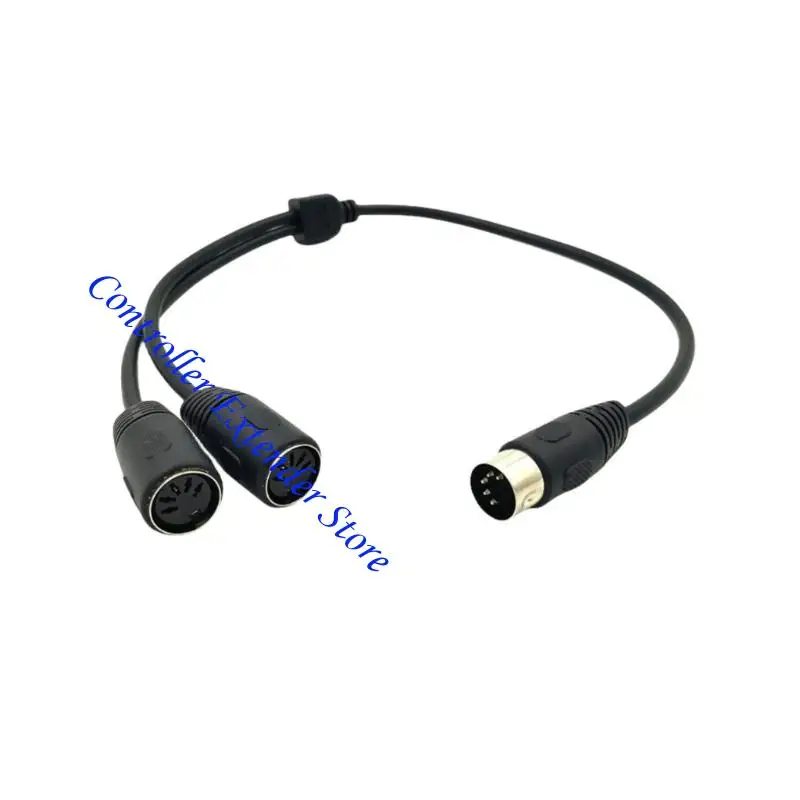 N84B 5 พินชายสองเท่า DIN 5PIN Extension Cord สำหรับสเตอริโอมืออาชีพ