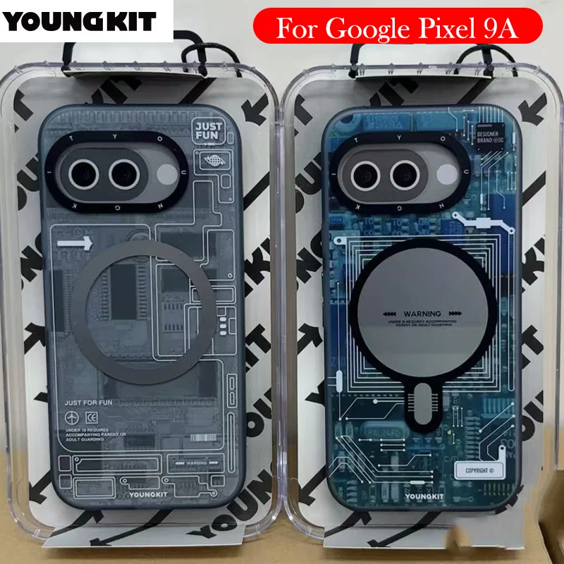 

YOUNGKIT Magnetic Original Case For Google Pixel 9A Matte Back Cover Shell