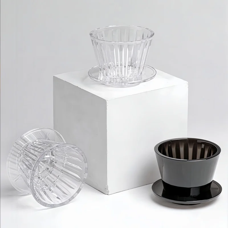 

1Pc Reusable Coffee Filter Dripper, Cake-Shaped Flat Bottom Filter, Home Coffee Filter Cup, Suitable For Restaurant, Kitchen