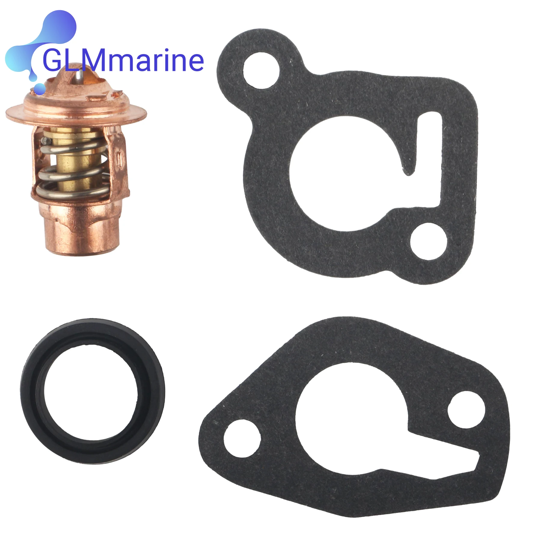 Thermostat Kit 120°F Fits for Mercury Mariner 6-25 Hp 2 Cycle Outboard Engines 14586A3 75962A9 75962A10 75962A11 18-43052 view 5