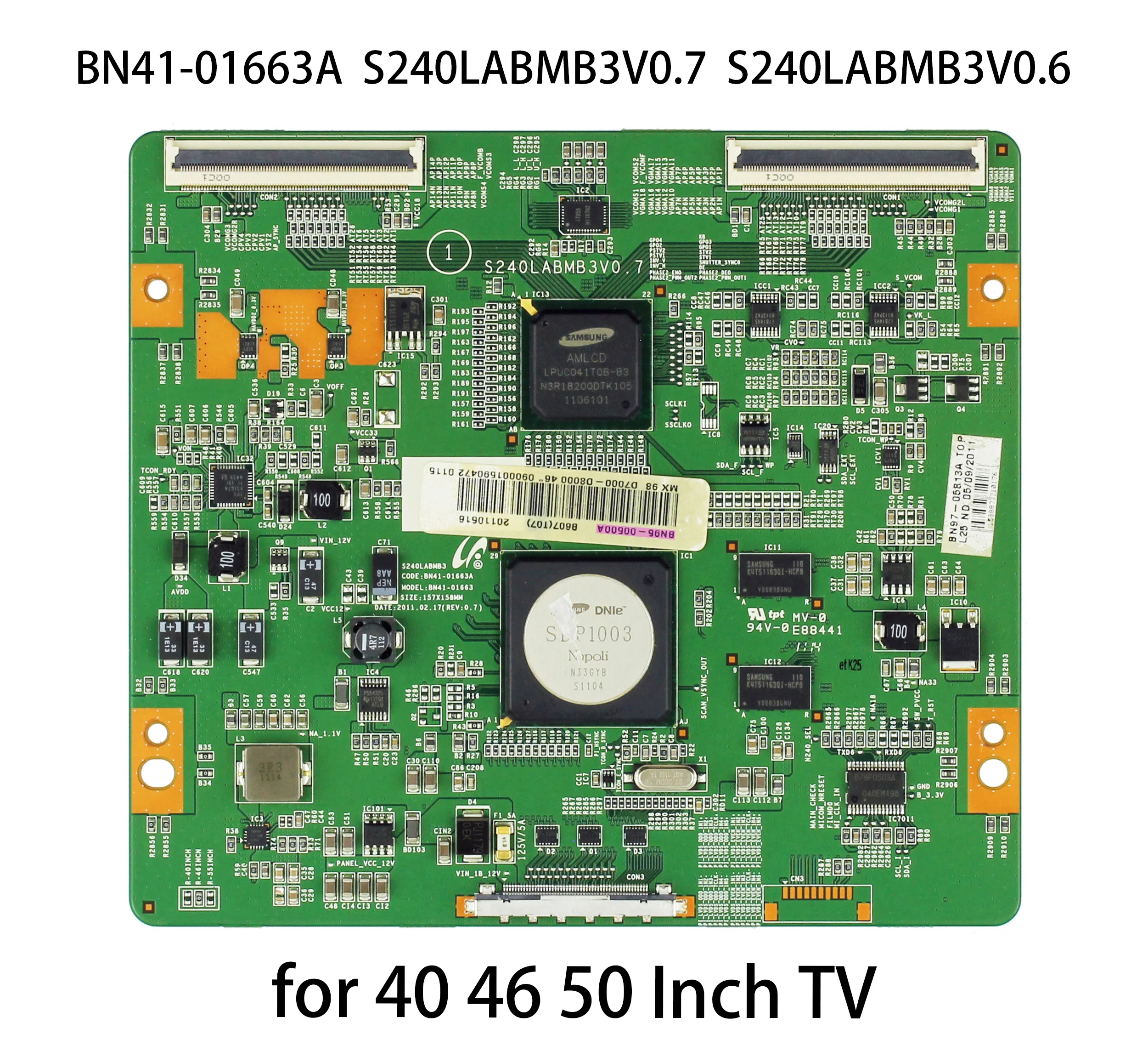 T-con Logic Board BN41-01663A BN95-00500A BN95-00501A BN95-00501B BN95-00499A S240LABMB3V0.7 S240LABMB3V0.6 for 40 46 50 Inch TV