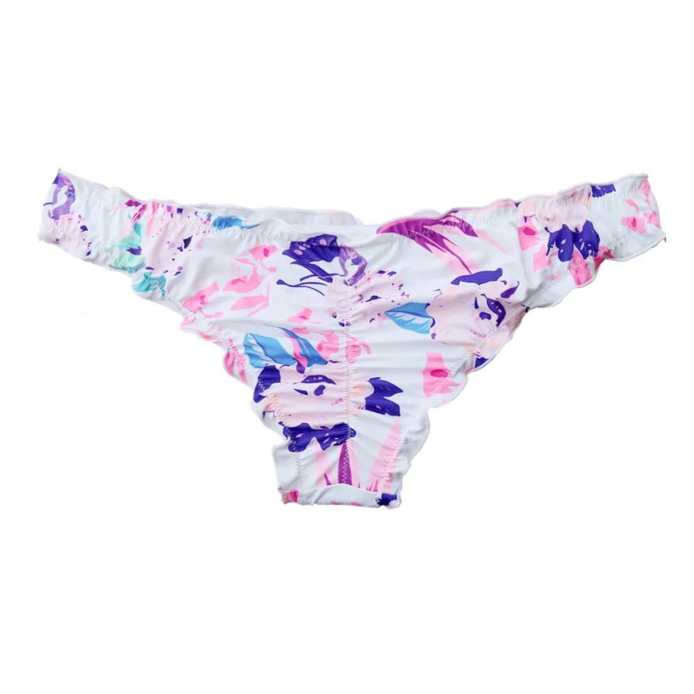 Femme court Bikini bas effronté brésilien Fitness été Sexy impression Shorts vêtements de sport conseil pantalon string Mini Shorts plage