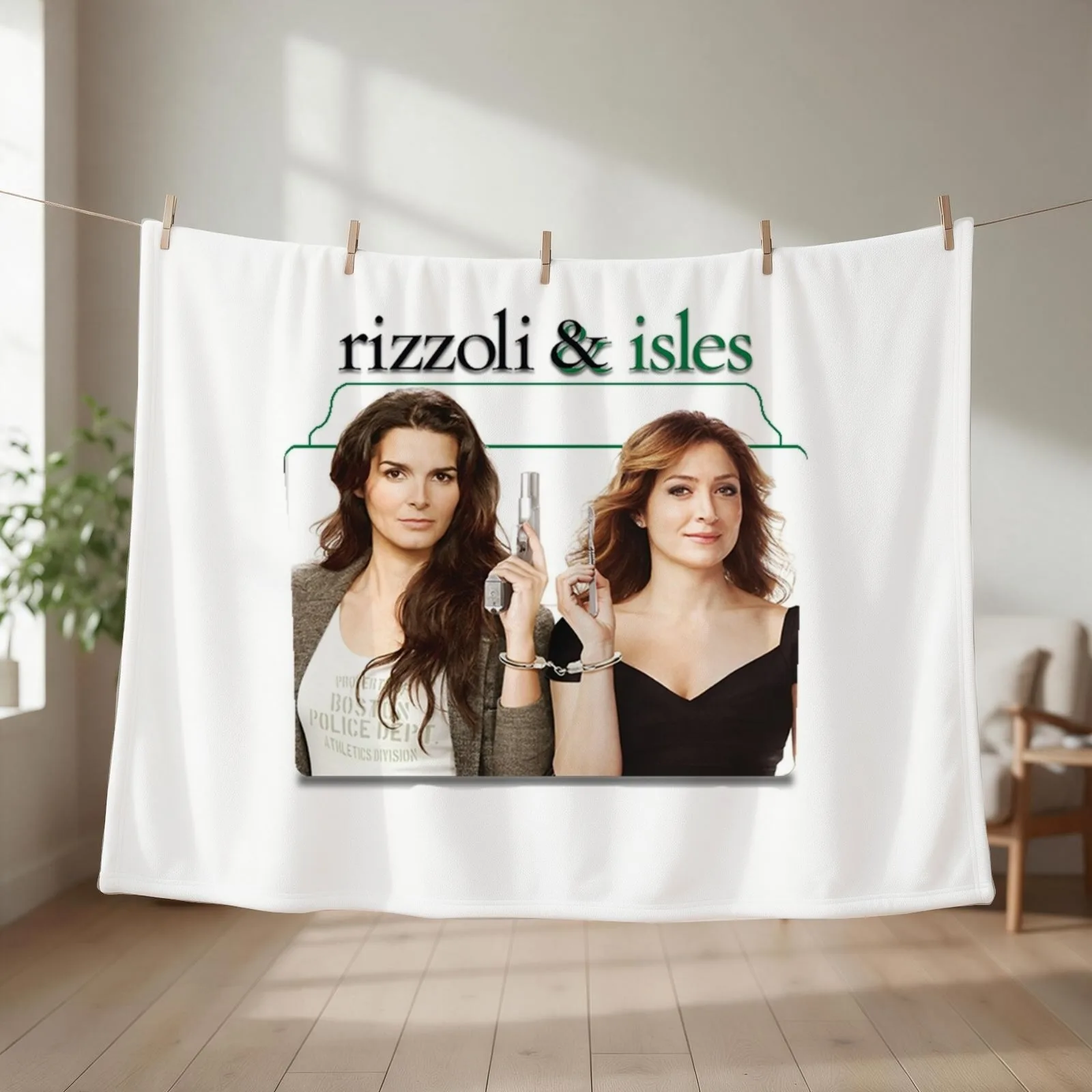 Rizzoli and Isles , Rizzoli and Isles Throw Blanket couch cozy soft plush fuzzy picnic outdoor blanket