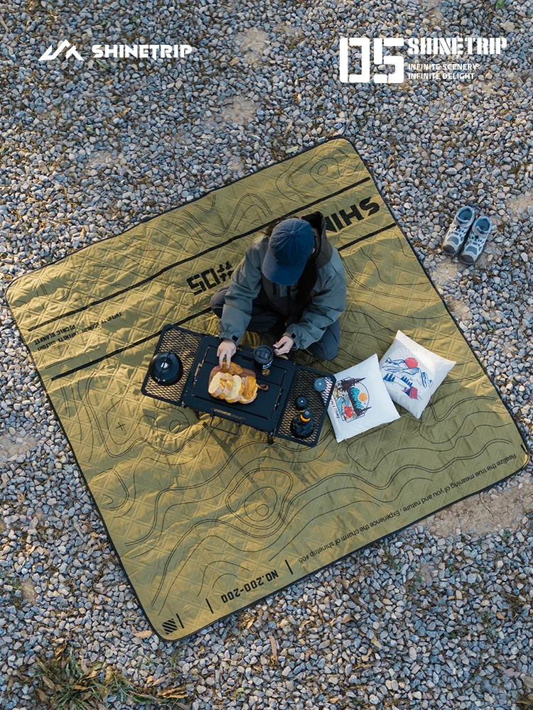 Kids Outdoor Tent - Ultrasonic Moisture-Proof Camping Mat Soft Fleece