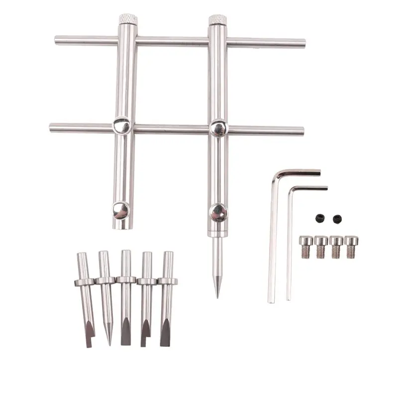 Camera Lens Openning Repairing Tool Kit 10-100Mm Lens Repair Set With 3 Tips 6 Screws 2 Hexagon Wrench For DSLR Camera