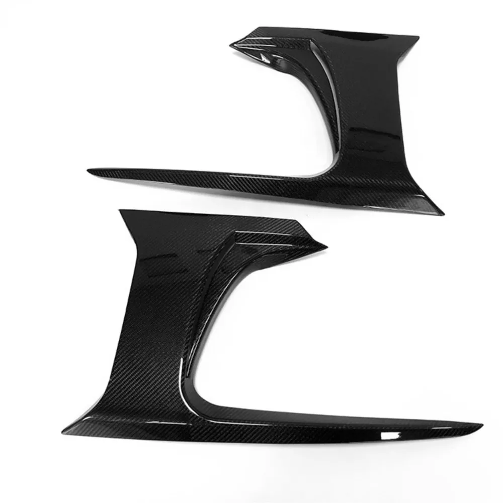 

For Jaguar F-Type 2017 2018 2019 Carbon Fiber Side Bumper Fins Splitters Racing Air Vent Outlet Covers Car Tuning