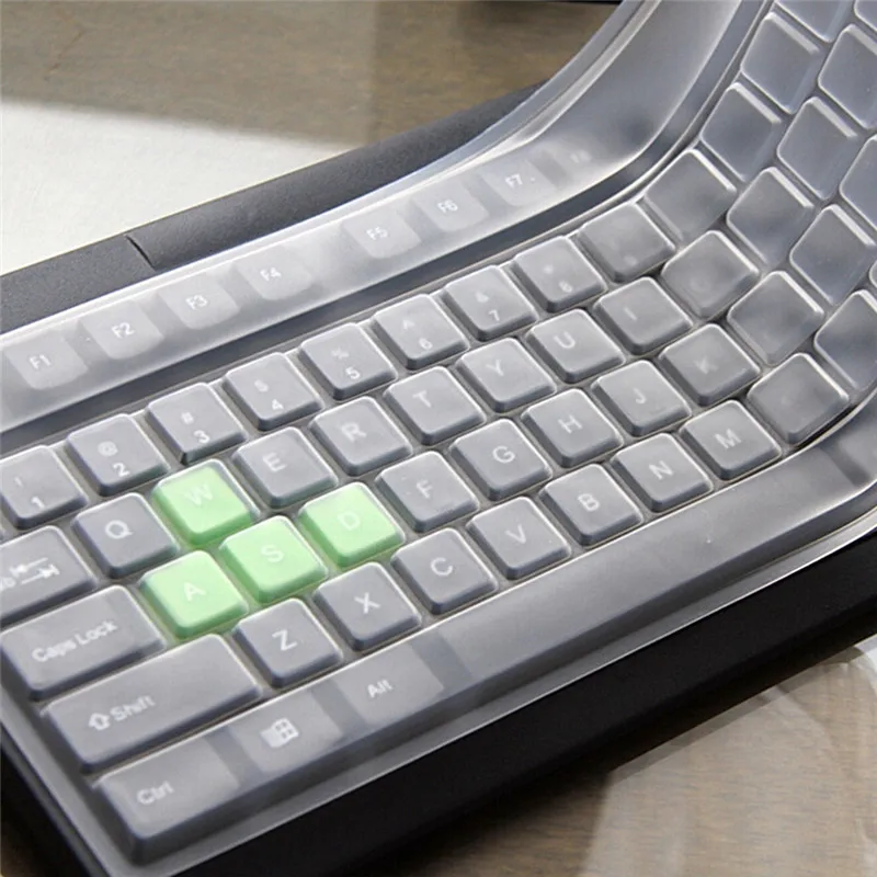 1Pcs Universal Waterproof Silicone Desktop Computer Keyboard Cover Clear Skin Protector Film Shell Dust-Proof Protective Film