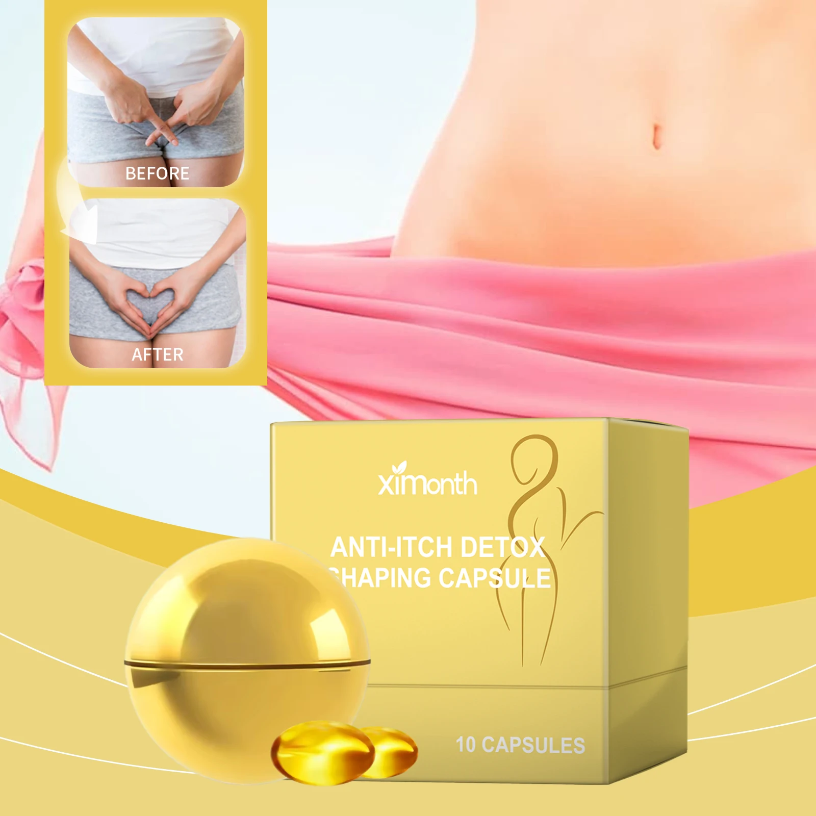 

Ximonth Women Care Capsule Care Women's Body Hydrating Moisturizing Skin Care Beauty Care Essence