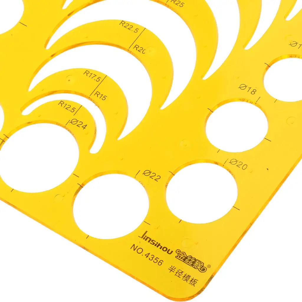 Quilting Templates Ruler for Drawing Round Patterns Plastic Stencil for Art Sewing Patchwork