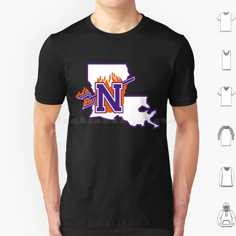 Demons-Northwestern State T Shirt Big Size 100% Cotton Demons Northwestern State