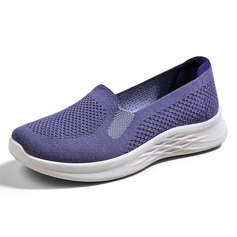 

Women's Casual Shoes Lightweight Breathable Comfortable Loafers Thick-soled Anti-slip Slip-on Female Walking Shoes