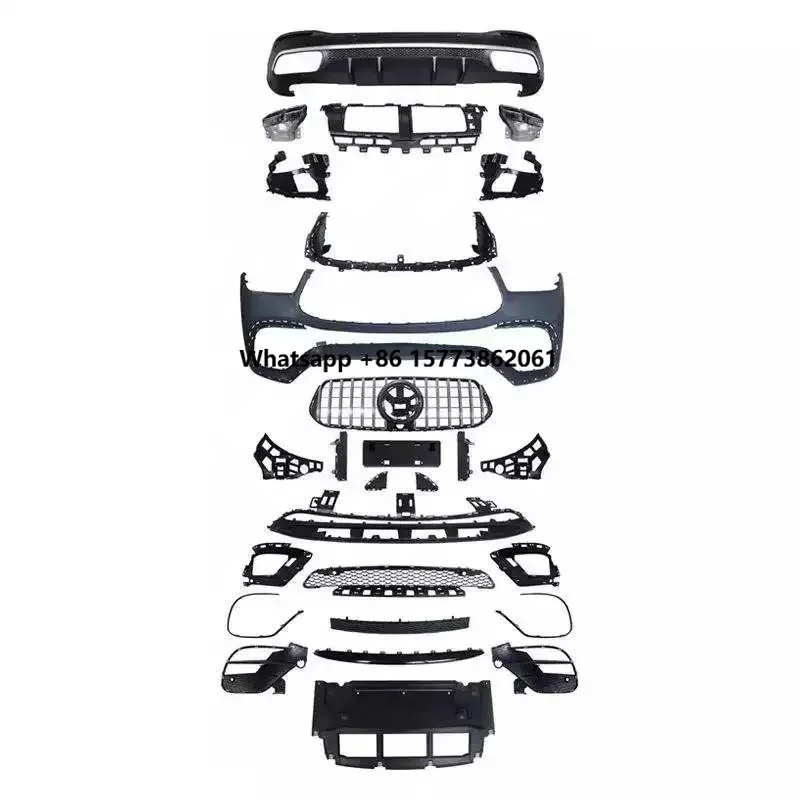 

Pp Front Lip and Rear Lip for GLE SUV COUPE 20-22 Modified GLE63S GLE Front and Rear Bumper Grille Body Kit