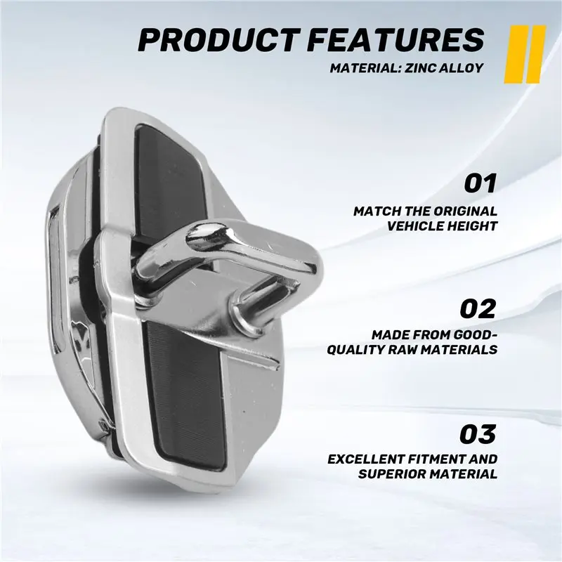 A13F-Car TRD Door Lock Buckle Stabilizer Protector Latches Stopper For Toyota Camry RAV4 Sienna Crown Yaris CROSS Highlander