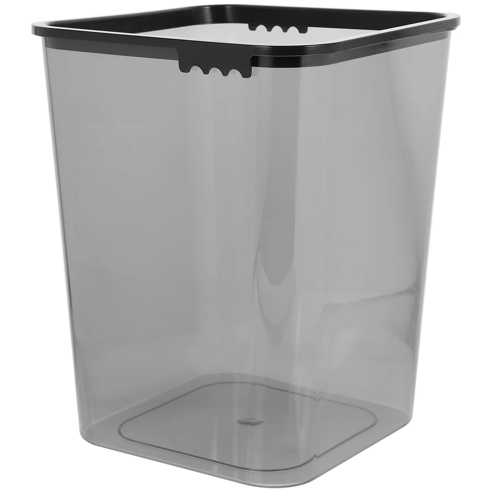 

8L Plastic Trash Can Lidless Design Home Office Waste Basket Elegant Simple Shape Bedroom Garbage Storage